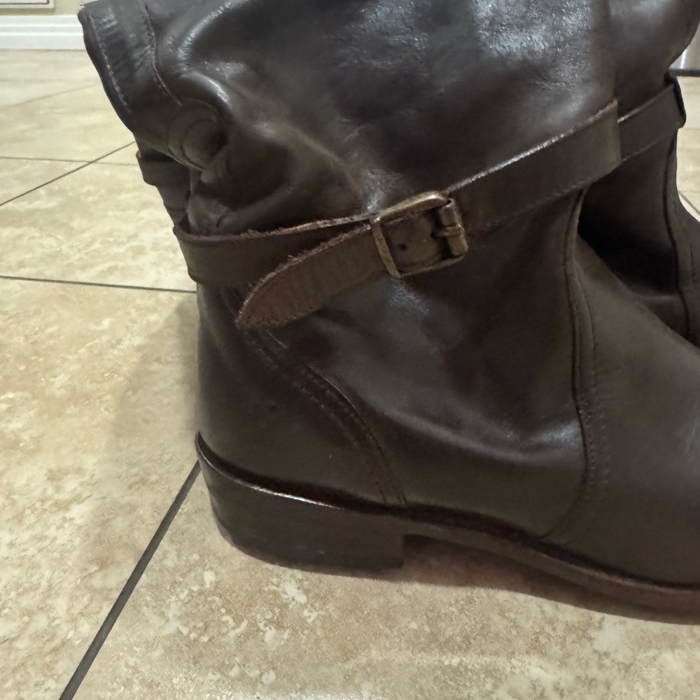 Frye Brown Leather Knee-High Boots - Picture 8 of 12
